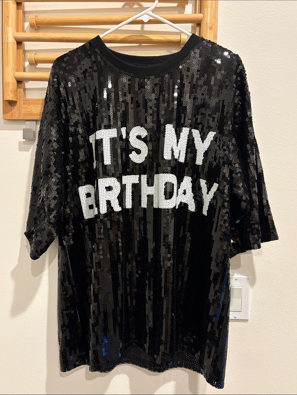 Sequined Birthday Shirt